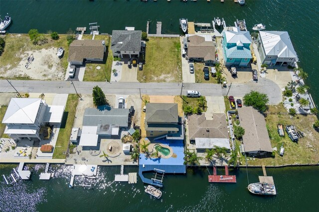 13810 Celida Ave, Hudson, FL 34667 - aerial view featuring a residential view and a water view