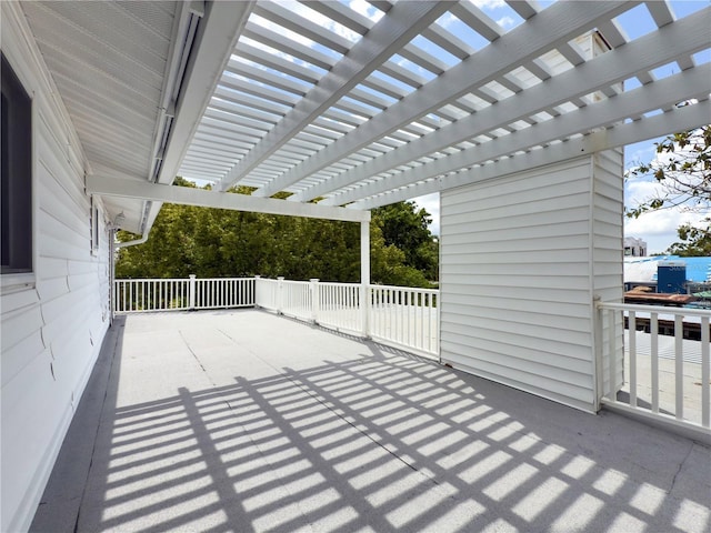 75 N Canal Dr, Palm Harbor, FL 34684 - view of patio with a pergola