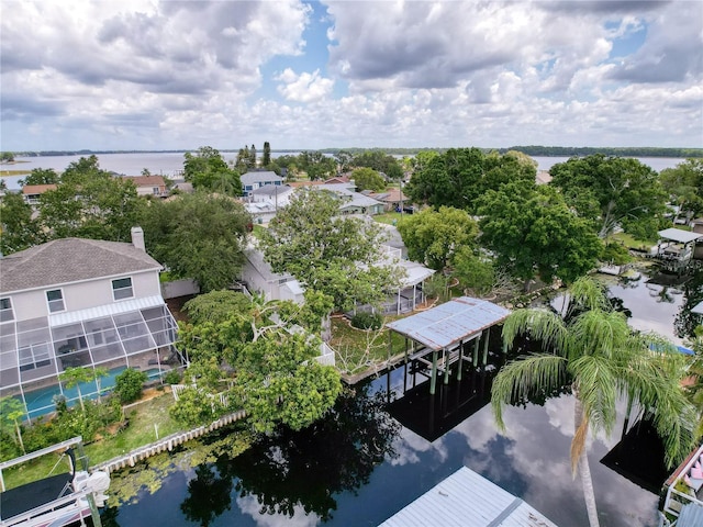 75 N Canal Dr, Palm Harbor, FL 34684 - bird's eye view with a water view