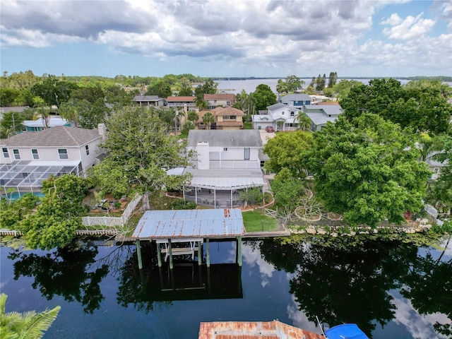 75 N Canal Dr, Palm Harbor, FL 34684 - aerial view with a residential view and a water view