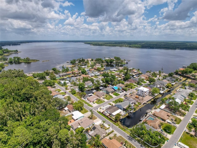 75 N Canal Dr, Palm Harbor, FL 34684 - aerial view featuring a water view and a residential view