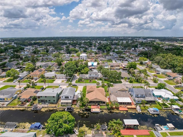 75 N Canal Dr, Palm Harbor, FL 34684 - aerial view featuring a water view and a residential view