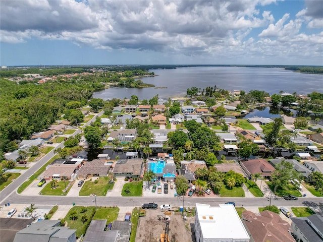 75 N Canal Dr, Palm Harbor, FL 34684 - bird's eye view featuring a water view and a residential view