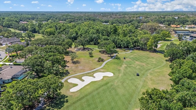 888 Royal Birkdale Dr, Tarpon Springs, FL 34688 - bird's eye view with a wooded view and golf course view
