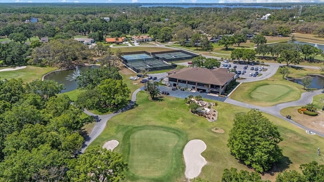 888 Royal Birkdale Dr, Tarpon Springs, FL 34688 - birds eye view of property featuring a water view and view of golf course