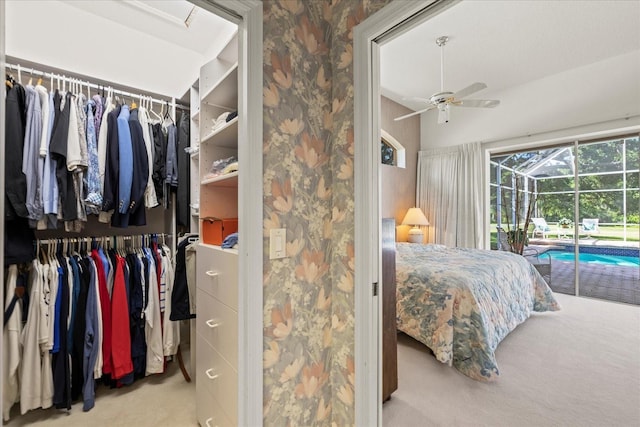 888 Royal Birkdale Dr, Tarpon Springs, FL 34688 - bedroom featuring carpet floors, access to outside, a closet, and a sunroom