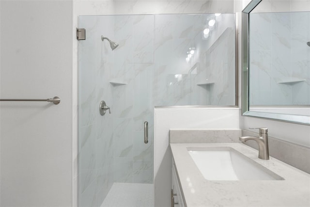 12331 Fulmar Rd, Weeki Wachee, FL 34614 - full bathroom with a shower stall and vanity