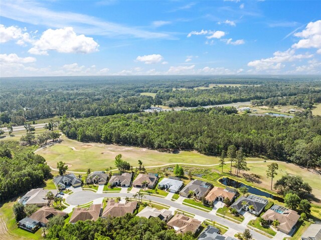 4080 Gevalia Dr, Brooksville, FL 34604 - aerial view featuring a water view, a view of trees, a residential view, and golf course view
