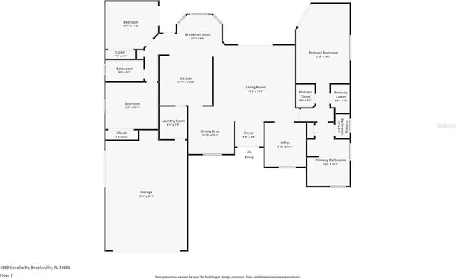 4080 Gevalia Dr, Brooksville, FL 34604 - plan