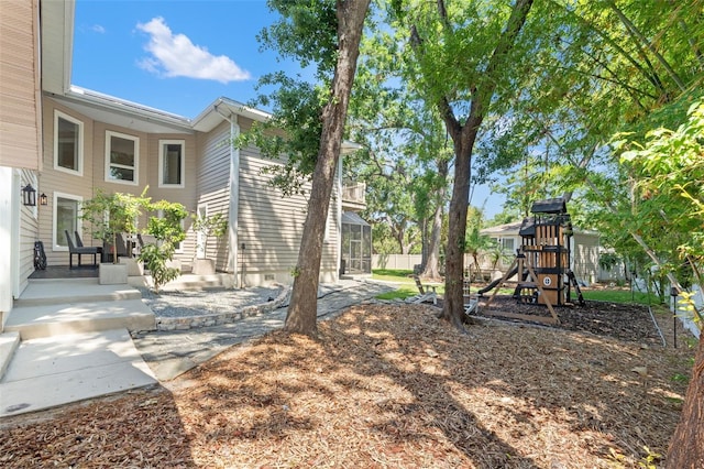 520 Lafayette Blvd, Oldsmar, FL 34677 - view of yard with a playground