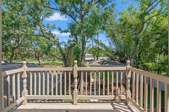 520 Lafayette Blvd, Oldsmar, FL 34677 - view of wooden deck