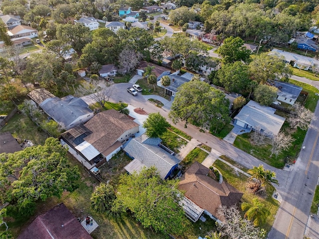 aerial view featuring a residential view