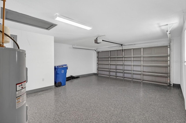 2175 Edythe Dr, Dunedin, FL 34698 - garage with electric water heater and a garage door opener