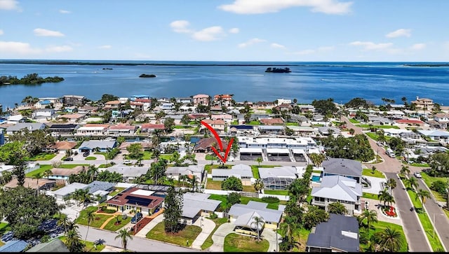 2175 Edythe Dr, Dunedin, FL 34698 - aerial overview of property's location featuring nearby suburban area