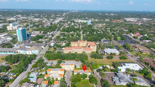 aerial view with a view of city