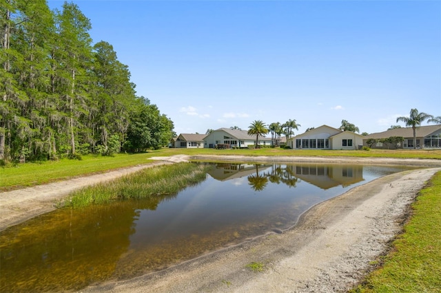 water view featuring a residential view