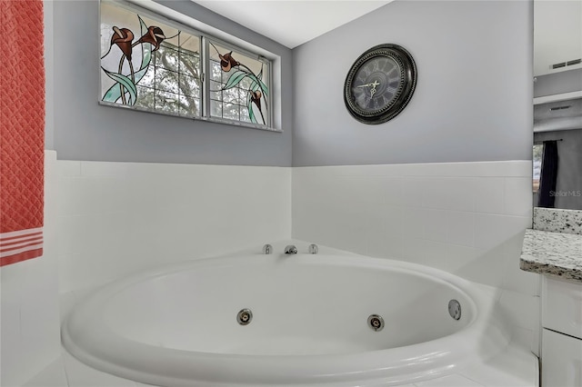 13373 Lawrence St, Spring Hill, FL 34609 - full bath featuring a jetted tub and visible vents