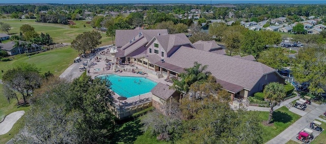 drone / aerial view featuring a residential view