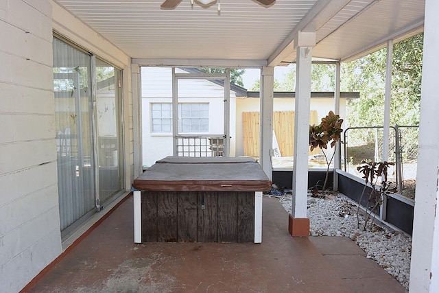 12210 Quail Run Row, Hudson, FL 34667 - sunroom / solarium with a ceiling fan