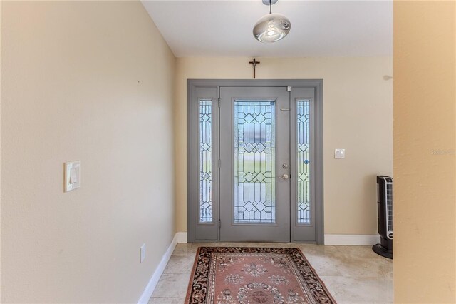entrance foyer with baseboards