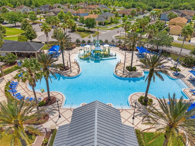 21167 Pleasant Plains Pkwy, Land O Lakes, FL 34637 - pool with a water slide and a water play area