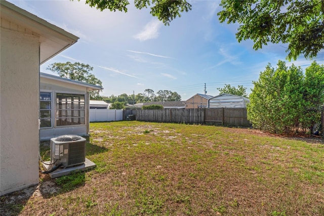 7050 Merrick Ln, Spring Hill, FL 34606 - view of yard featuring central air condition unit