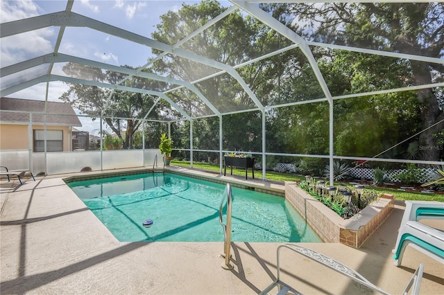 outdoor pool featuring a patio area
