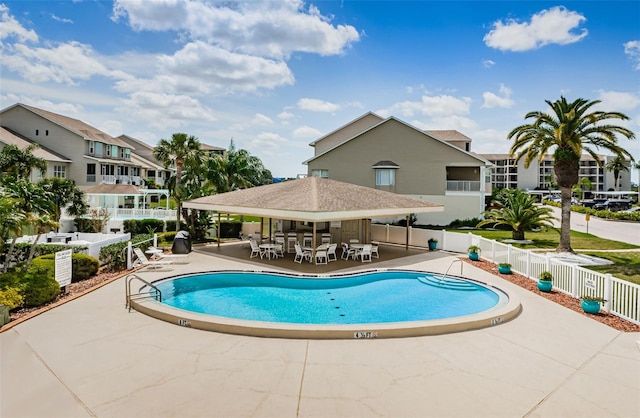 8210 Aquila St Unit 218, Port Richey, FL 34668 - community pool with fence and a patio
