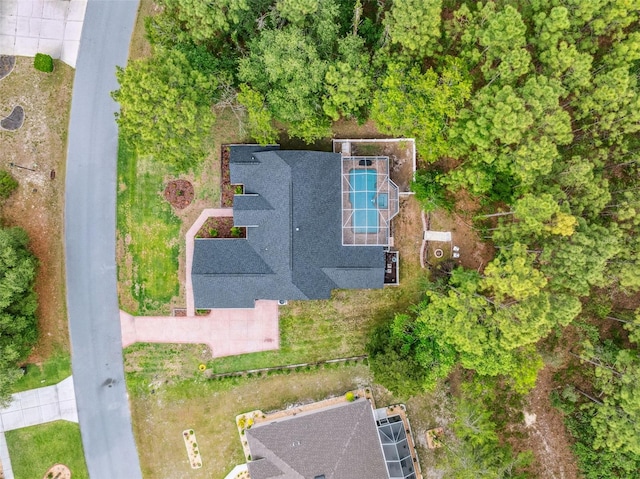 view from above of property