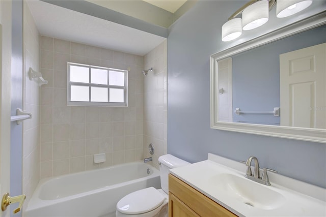 7827 Starfire Way, New Port Richey, FL 34654 - full bath featuring toilet, shower / washtub combination, and vanity