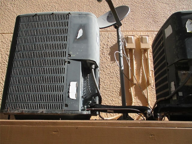 details with central air condition unit