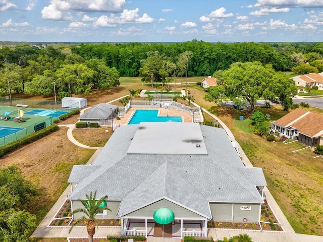 birds eye view of property