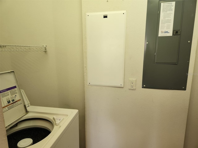 laundry area with laundry area and electric panel