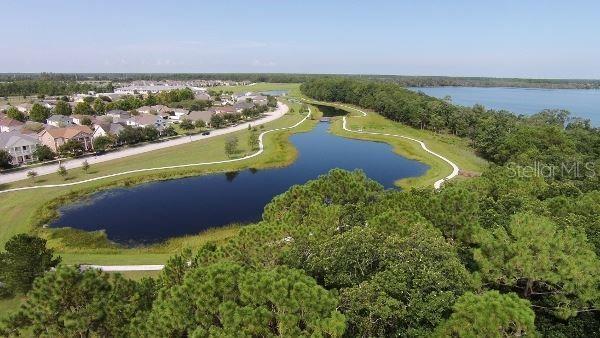 3307 Grande Heron Dr, Saint Cloud, FL 34773 - bird's eye view with a residential view and a water view