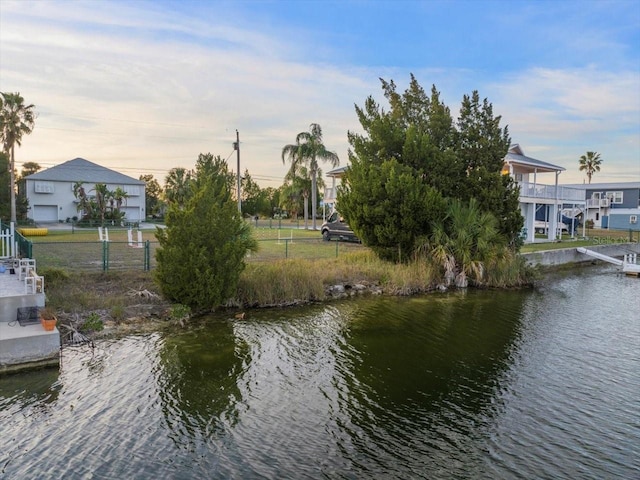 3340 Oleander, Hernando Beach, FL 34607 - water view featuring fence