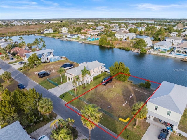 3340 Oleander, Hernando Beach, FL 34607 - aerial view featuring a water view and a residential view