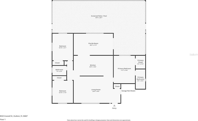 8522 Inwood Dr, Hudson, FL 34667 - view of layout