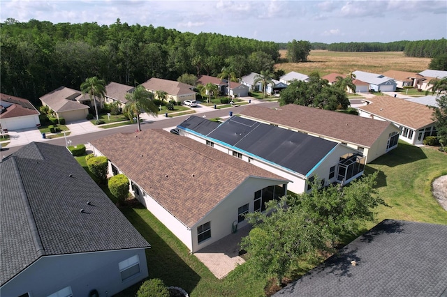 aerial perspective of suburban area