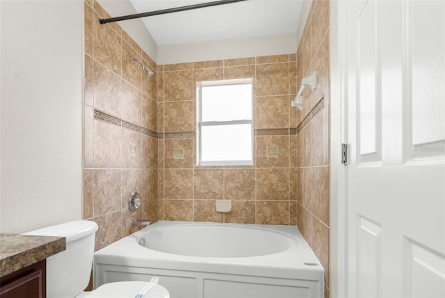 3410 Thistledown Ln, Land O Lakes, FL 34638 - full bathroom featuring vanity, shower / bathtub combination, and toilet