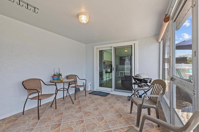 view of sunroom