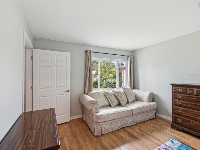 11512 Yellow Birch Ct, New Port Richey, FL 34654 - living area with light wood-style floors and baseboards