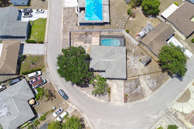 aerial view featuring a residential view