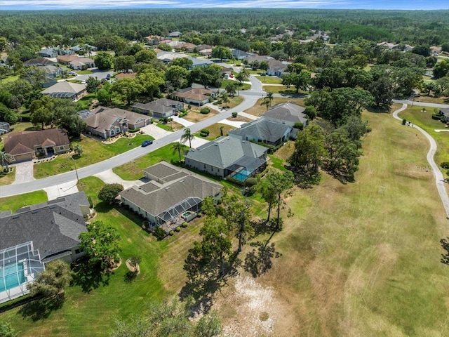 9216 Tarleton Cir, Weeki Wachee, FL 34613 - birds eye view of property with a residential view