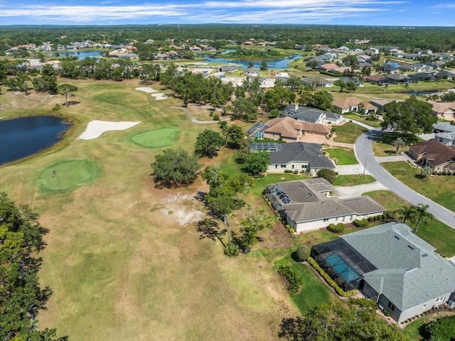 9216 Tarleton Cir, Weeki Wachee, FL 34613 - drone / aerial view featuring golf course view, a water view, and a residential view