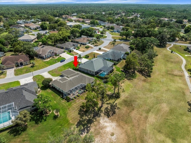9216 Tarleton Cir, Weeki Wachee, FL 34613 - bird's eye view featuring a residential view
