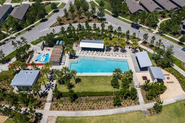 4188 Barbour Trl, Odessa, FL 33556 - bird's eye view of a pool area