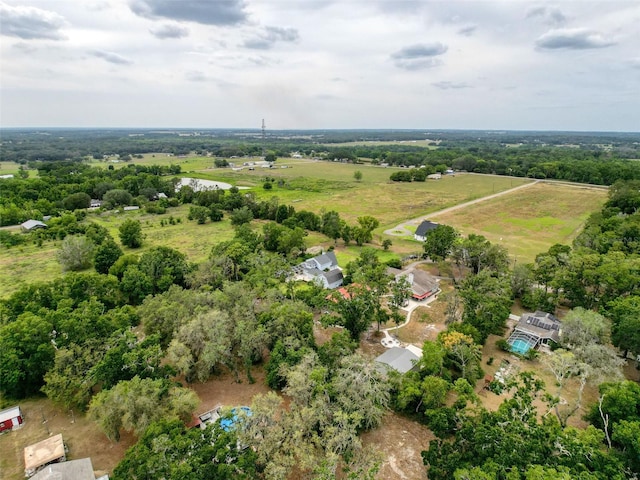 drone / aerial view featuring a rural view