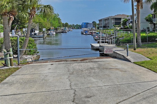 4550 Bay Blvd Unit 1231, Port Richey, FL 34668 - dock with a boat ramp and a water view