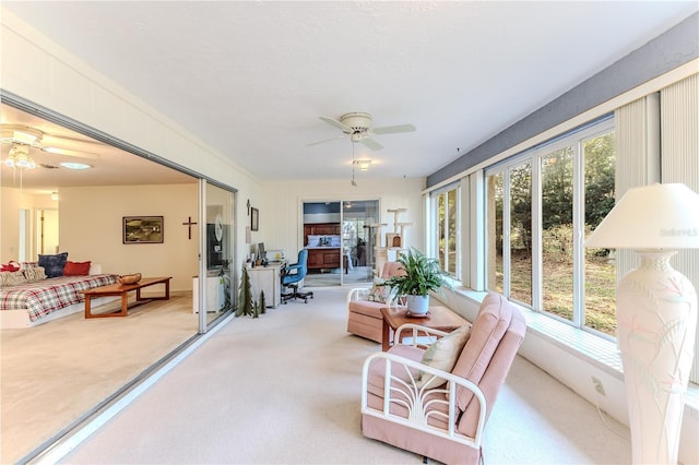 view of sunroom
