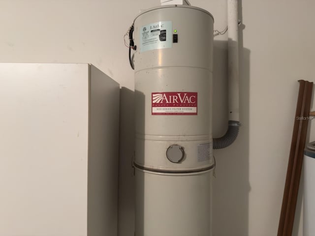 utilities featuring a central vacuum unit